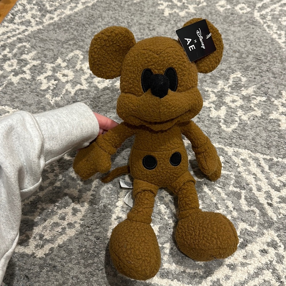 Brand New American Eagle Mickey sherpa plushie